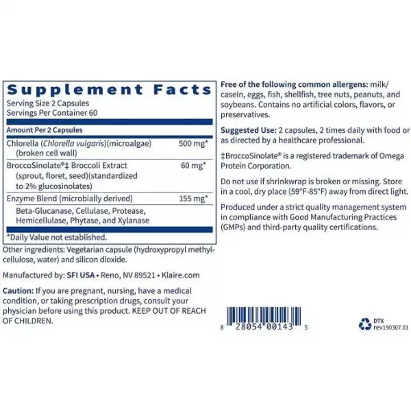 Klaire Labs Supplements Dual Detox ��������� ������������ ������