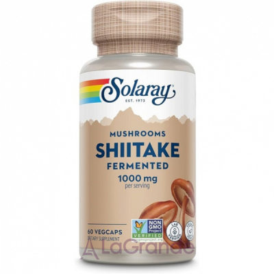 Solaray Fermented Shiitake Mushroom 1000mg   