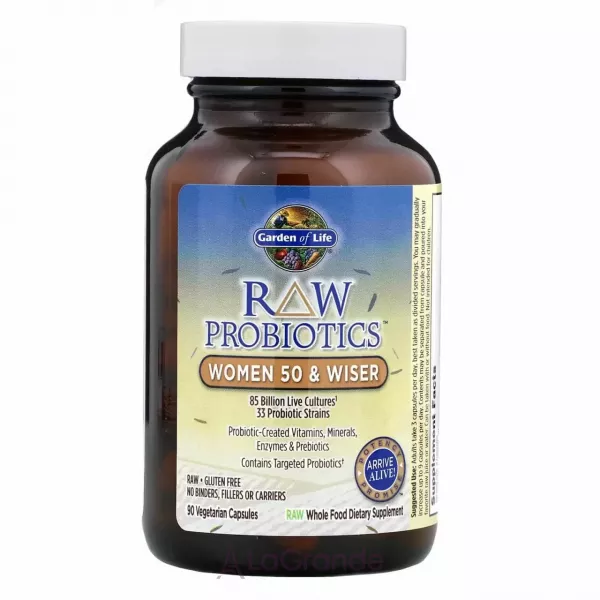 Garden of Life RAW Probiotics Women 50 and Wiser ���������� ��� ������ ������ 50
