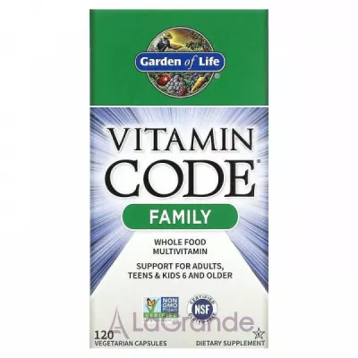 Garden of Life Vitamin Code Family   񳺿 