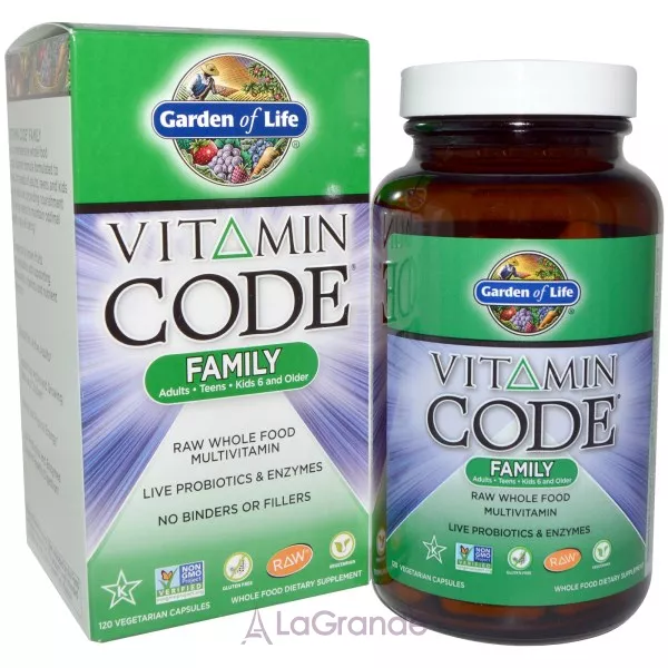 Garden of Life Vitamin Code Family ������������ ��� �񳺿 ������