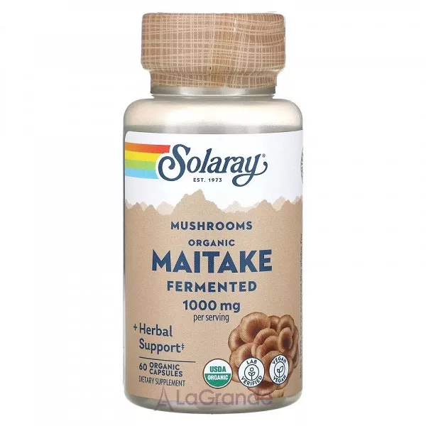 Solaray Organic Fermented Maitake Mushrooms 1000 mg ĳ������ ������� 