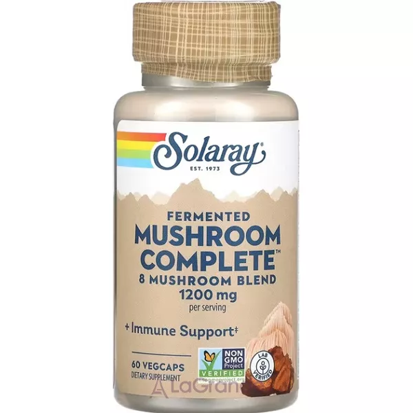 Solaray Organic Grown Mushroom Complete 1200mg ������� ������� �� ������������ ������������ ����� �������� ������