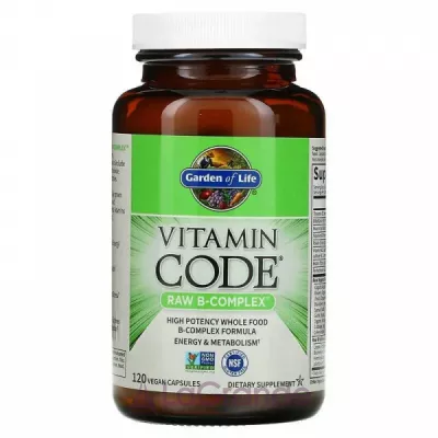 Garden of Life Vitamin Code RAW B-Complex  , B-