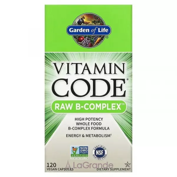 Garden of Life Vitamin Code RAW B-Complex ����� ��������, B-��������