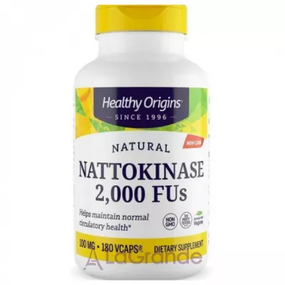 Healthy Origins Nattokinase 2000 FU's 100 mg   100   