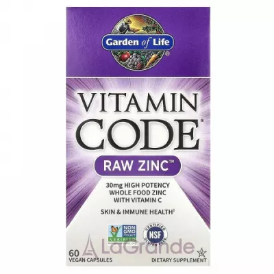 Garden of Life Vitamin Code Raw Zinc     