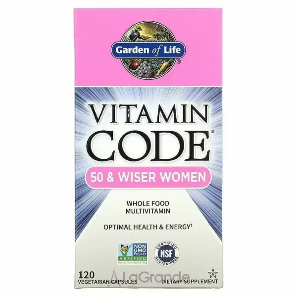 Garden of Life Vitamin Code 50 & Wiser Women ����� �������� ��� ������ 50+
