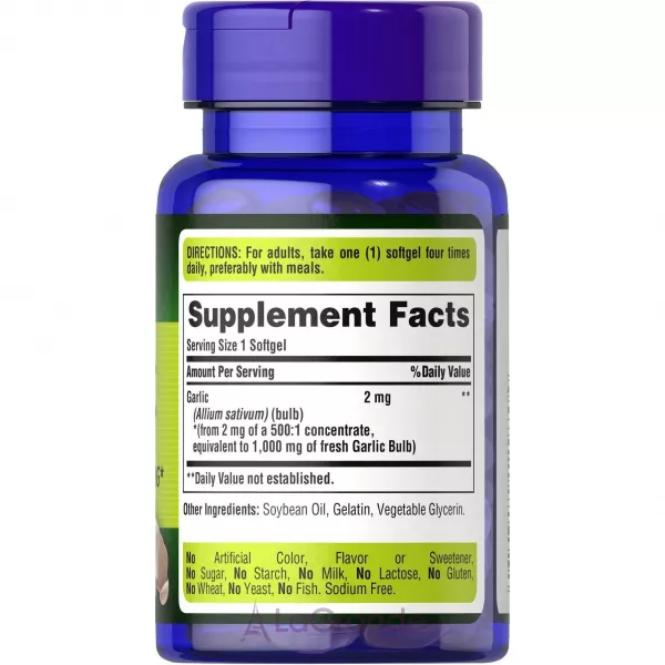 Puritan's Pride Garlic Oil 1000 mg ����������� ������� 
