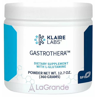 Klaire Labs, Gastrothera, powder, 360 g L-   (Gastrothera) 360 