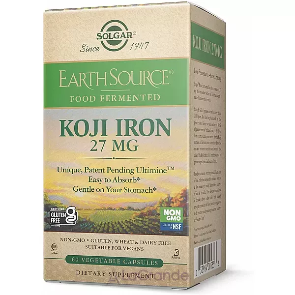 Solgar Koji Iron 27 mg ĳ������ ������� 