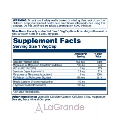 Solaray Thyroid Caps ĳ  