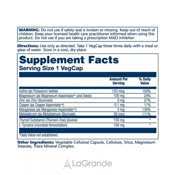Solaray Thyroid Caps ĳ������ ������� 