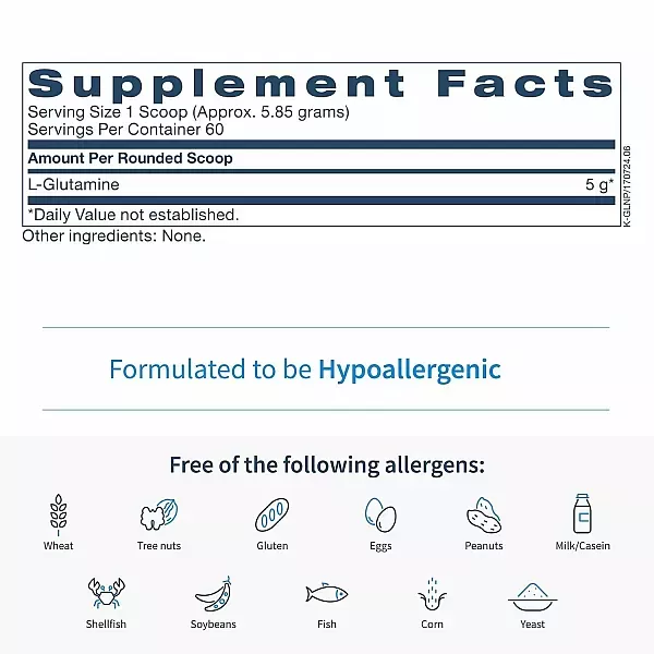 Klaire Labs Supplements L-Glutamine 5000mg L-�������� ���������������� ��������