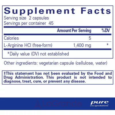 Pure Encapsulations L-Arginine L-