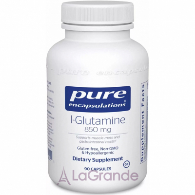 Pure Encapsulations L-Glutamine 850 mg L-  850 