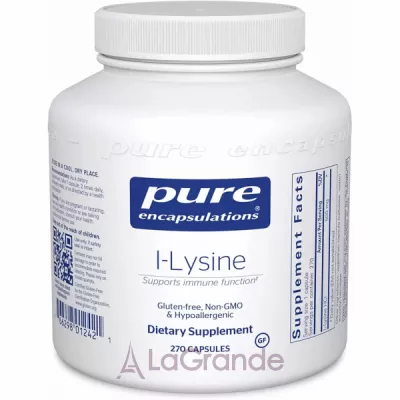 Pure Encapsulations L-Lysine 500 mg L- 500 