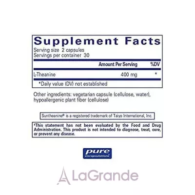 Pure Encapsulations L-Theanine L-