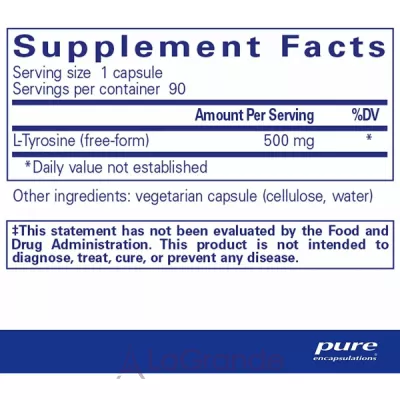 Pure Encapsulations L-Tyrosine L- ( ,   ,    )