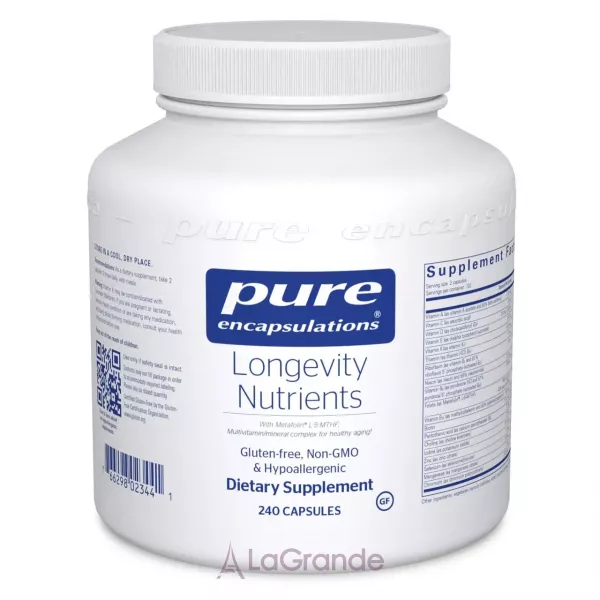 Pure Encapsulations Longevity Nutrients ������� �������� ��� ���������
