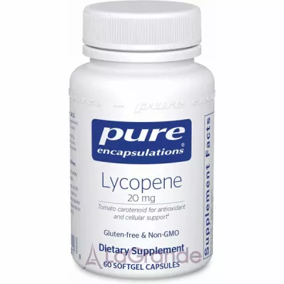 Pure Encapsulations Lycopene 20 mg  20 