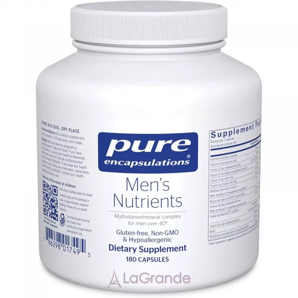 Pure Encapsulations Men's Nutrients ����������� �� ���������� �������� ��� ������� 40+