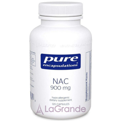 Pure Encapsulations NAC (n-acetyl-l-cysteine) 900 mg NAC (N-), 900 