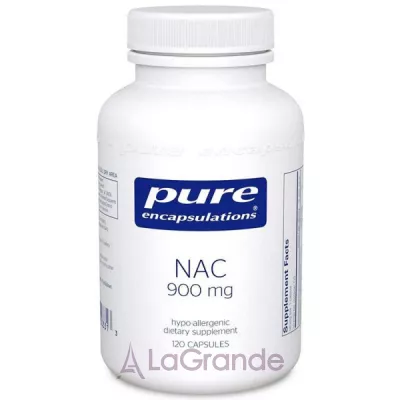 Pure Encapsulations NAC (n-acetyl-l-cysteine) 900 mg NAC (N-), 900 