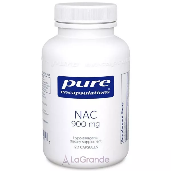 Pure Encapsulations NAC (n-acetyl-l-cysteine) 900 mg NAC (N-�������������), 900 ��