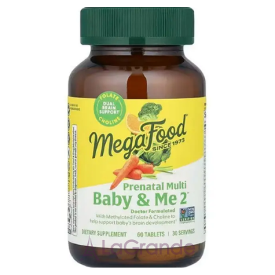 MegaFood Baby & Me 2 Prenatal Multi ³    