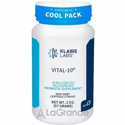 Klaire Labs, Vital-10, 56 grams  (Vital-10) 57 