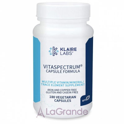 Klaire Labs, Vitaspectrum, 180 capsules ³- (Vitaspectrum) 180 