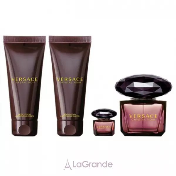 Versace Crystal Noir ���� (����������� ���� 90 �� + ���� ��� ���� 100 �� + ������� ��� ��� 100 �� + ����������� ���� 5 ��)