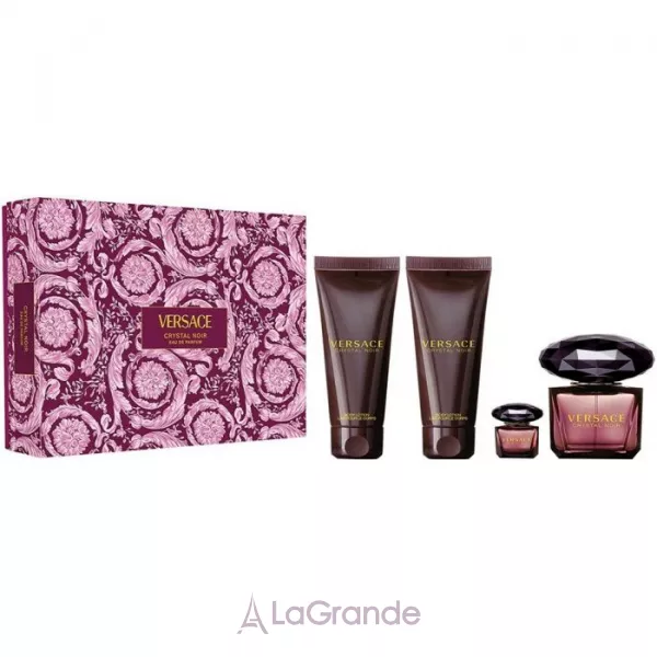 Versace Crystal Noir ���� (����������� ���� 90 �� + ���� ��� ���� 100 �� + ������� ��� ��� 100 �� + ����������� ���� 5 ��)