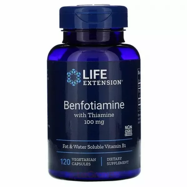 Life Extension Benfotiamine with Theamine 100 mg ����������� � �������� 100 ��