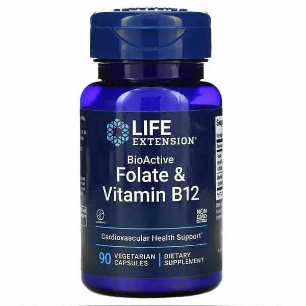 Life Extension Folate & Vitamin B12 ��볺�� ������� �� ����� B12