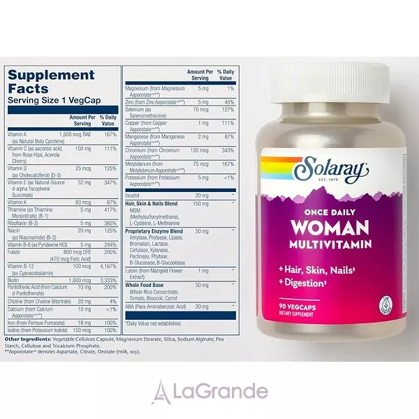Solaray Once Daily Woman Multi-Vitamin �������������� ��� ������