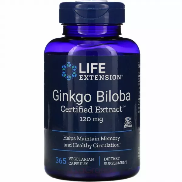 Life Extension Gingko Biloba 120 mg ������ ������ ����������������� �������� 120 ��