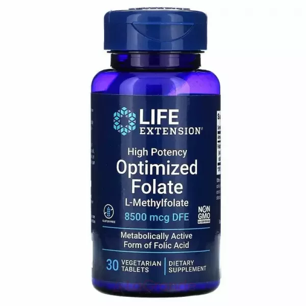 Life Extension High Potency Optimized Folate 8500 m�g DFE ����� ���������������� � ������� ��������������, 8500 ���