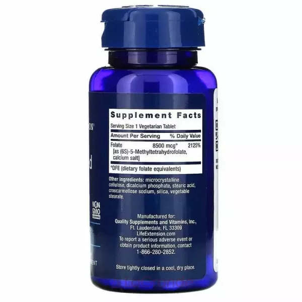 Life Extension High Potency Optimized Folate 8500 m�g DFE ����� ���������������� � ������� ��������������, 8500 ���