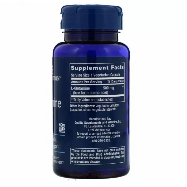 Life Extension L-Glutamine 500 mg �-������� 500 ��