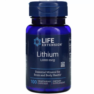 Life Extension Lithium 1000 mcg  1000 