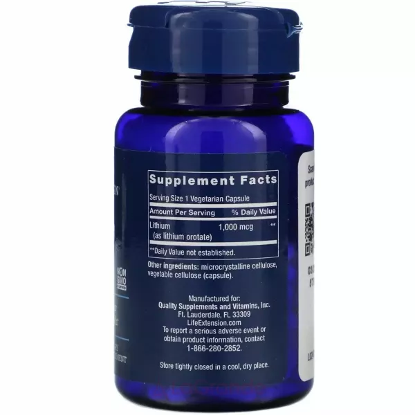 Life Extension Lithium 1000 mcg ˳�� 1000 ���