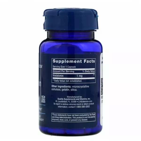 Life Extension Melatonin 1 mg ��������� 1 ��