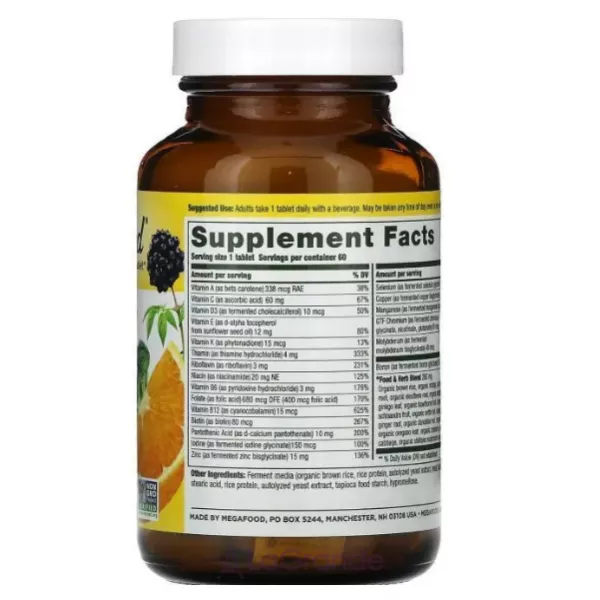 MegaFood Men Over 40 One Daily Iron Free Formula �������� ��� ������ 40+, ��� ������, 1 � ���� � ���������