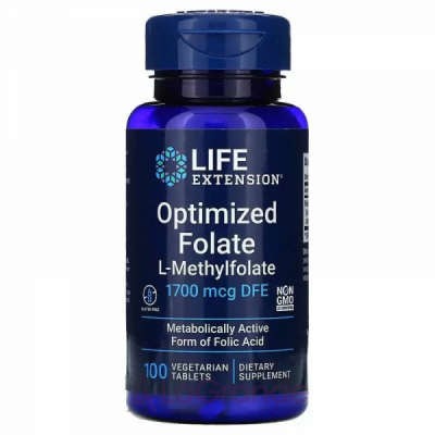 Life Extension Optimized Folate 1700 mcg   1700 