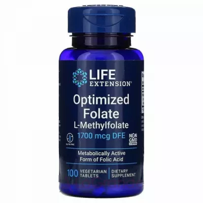 Life Extension Optimized Folate 1700 mcg   1700 