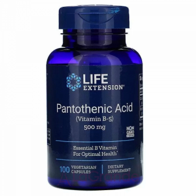 Life Extension Pantothenic Acid 500 mg   ( -5) 500 