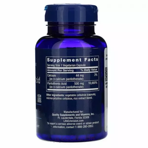 Life Extension Pantothenic Acid 500 mg ����������� ������� (����� �-5) 500 ��