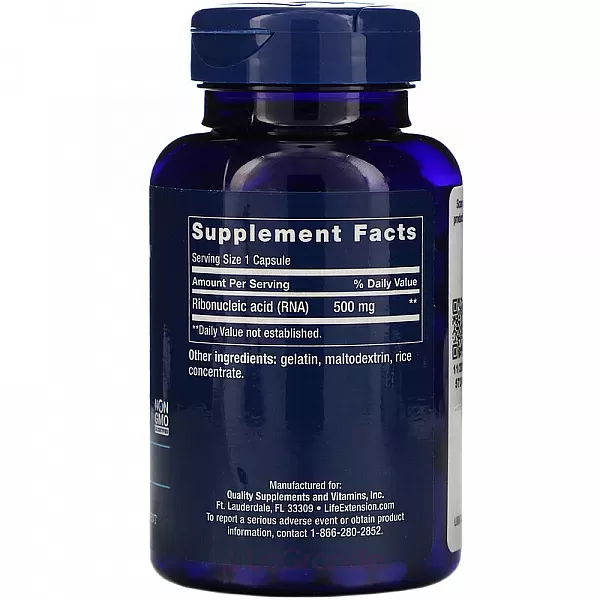 Life Extension RNA Capsules 500 mg ��������������� ������� 500 ��